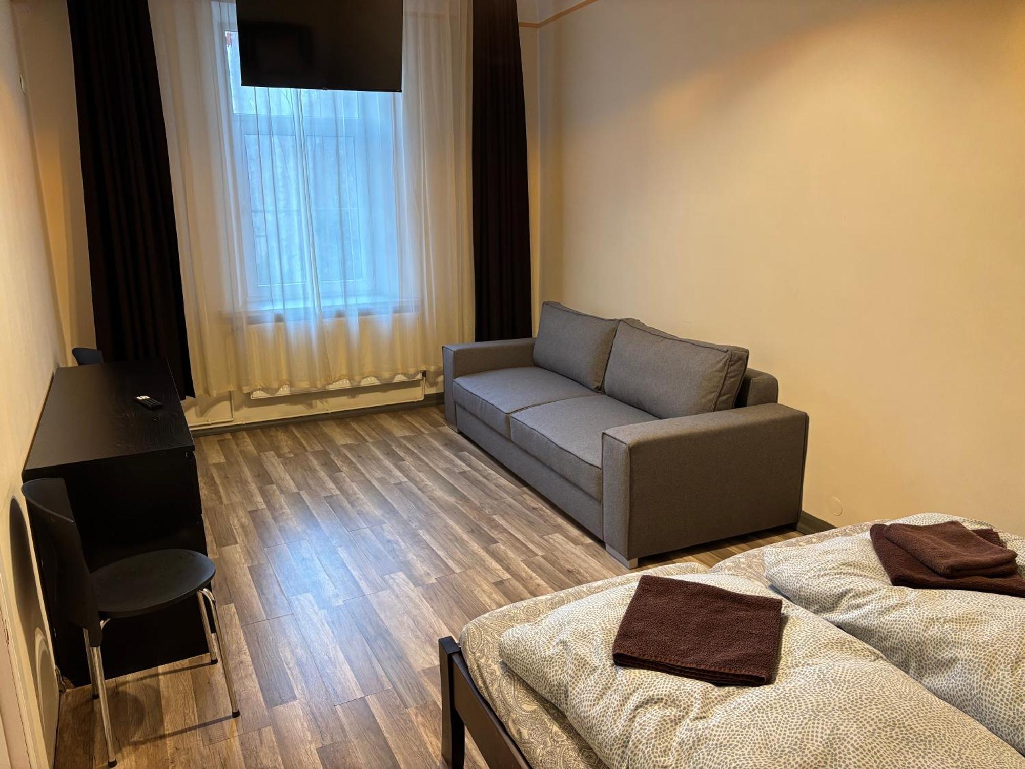 Aparthotel Riga Bagian luar foto A typical room at the hostel